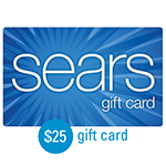 SEARS<sup>®</sup> $25 Gift Card</u>